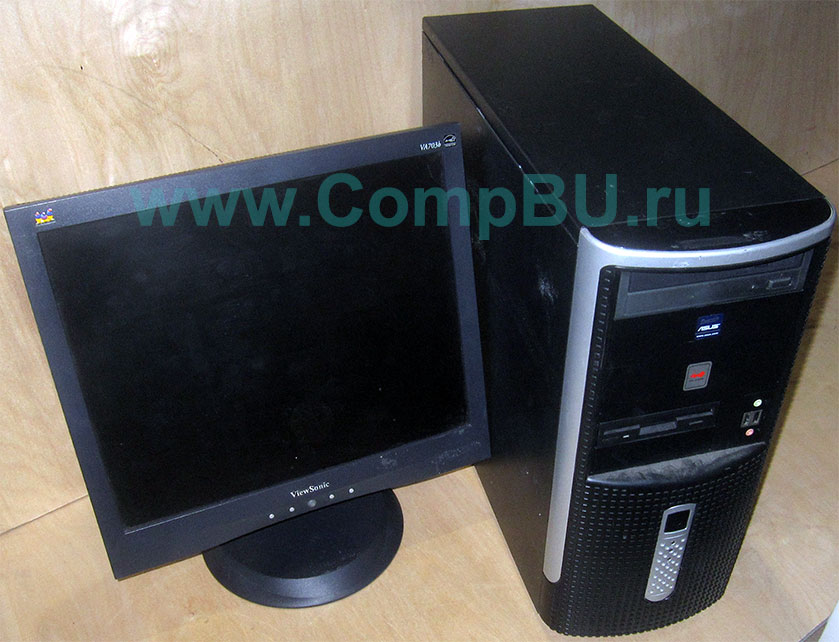 Комплект: одноядерный компьютер Intel Pentium-4 с 1Гб памяти и 17 дюймовый ЖК монитор (Королев)